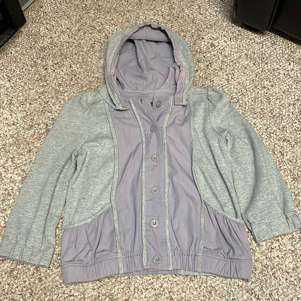 Marc jacobs detachable hoodie jacket with cropped sleeve